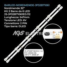 KIT 2 BARRE STRIP 6 LED TV