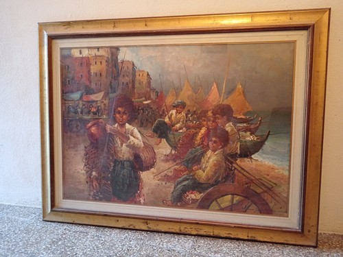 Quadro olio tela - olio, con