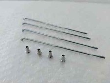 4 Raggi zincati con nipless Ø 3,5 mm per ruota cerchio moto testa 90°