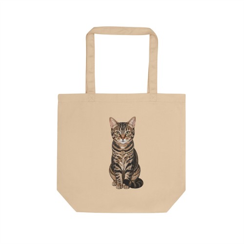 Carino tabby cat tote bag - tabby,