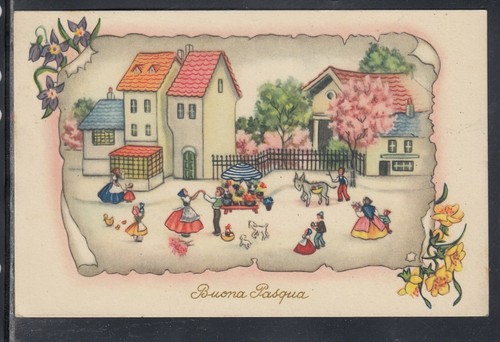 Cartolina buona pasqua - cartolina,