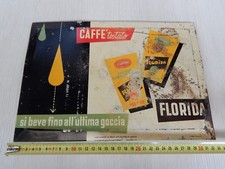 rif2 insegna lamiera cartonata originale caffè Florida Trieste