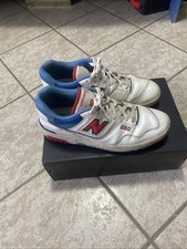 SCARPE NEW BALANCE 550 BB550NCH SNEAKERS BASSE UOMO BIANCO ROSSO ORIGINALI BB550