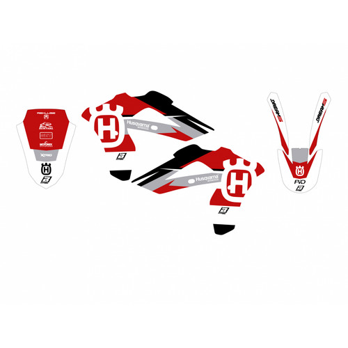Kit adesivi grafiche husqvarna - adesivi,