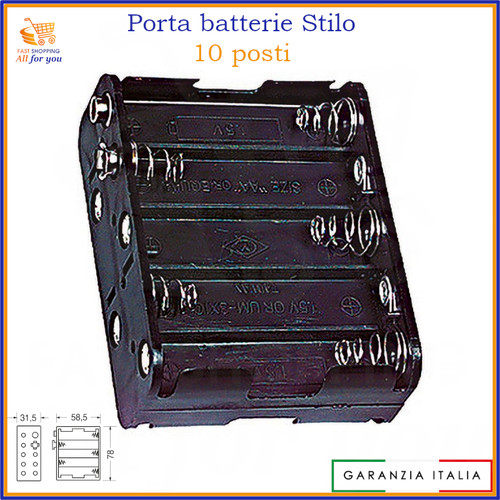 Portabatterie porta - portabatterie, aa