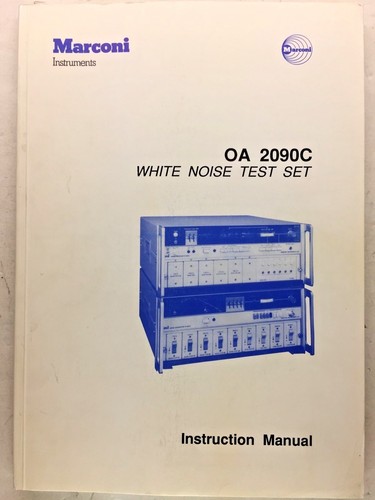 Marconi oa2090c set test - oa2090c,
