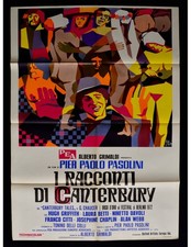 manifesto I RACCONTI DI CANTERBURY Pier Paolo Pasolini 1 edizione 1972 A376