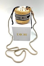 Dior Straw Mini Pouch Cosmetic