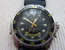 Orologio subacqueo vintage Casio AD-520 388 modulo uomo analogico digitale cronografo 100m