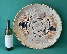 VECCHIO CESTINO CESTO SARDO ARTIGIANALE RAFIA INTRECCIATA A MANO. BR62