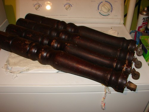 Gambe tavolo antiche rovere - gambe,