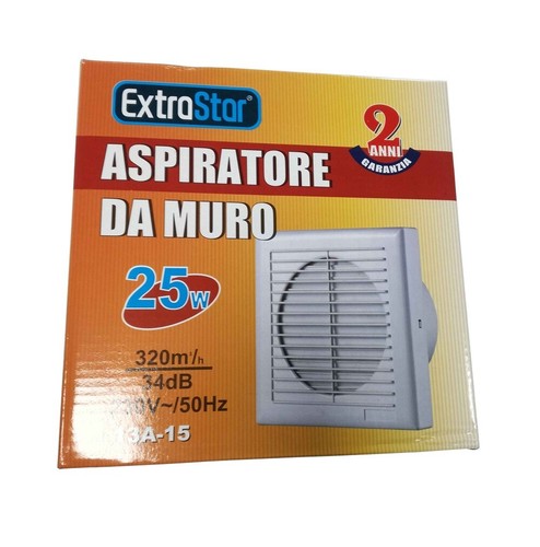 Aspiratore muro 25w - aspiratore,