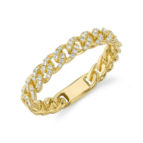 Anello catena diamante - in,