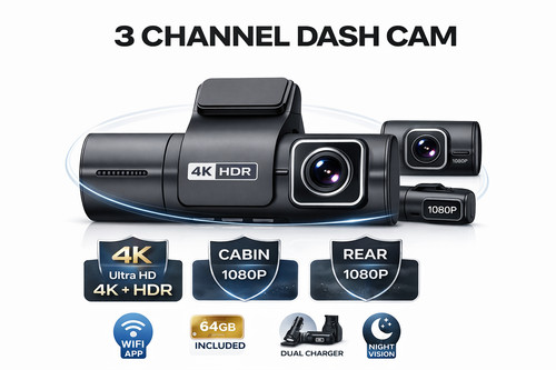Dash cam canali anteriore - dash, 4k