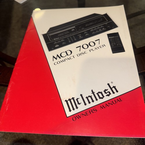 Mcintosh mcd 7007 lettore - 7007,