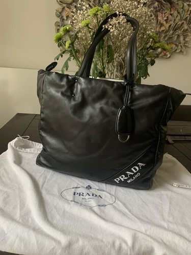 Prada shopper logo - prada, pelle