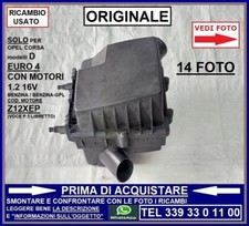 SCATOLA FILTRO ARIA OPEL CORSA D 1.2 BENZ / BENZ GPL EURO 4 SOLO X MOTORI Z12XEP