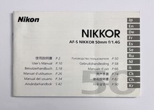 NIKON NIKKOR AF-S 50 mm f/1,4G