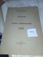 449N ELEMENTI DI ANALISI INFINITESIMALE 1926 PAOLO CATTANEO