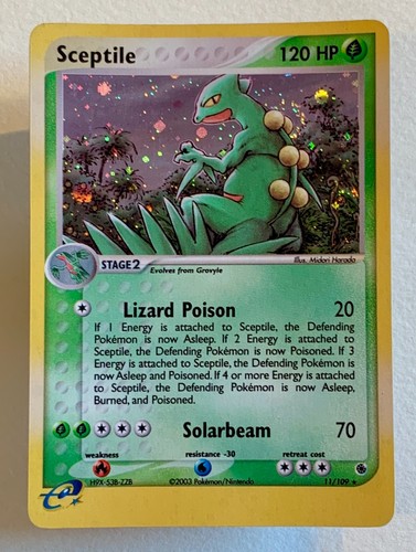 Pokemon sceptile 109 ex - pokemon, 11/109