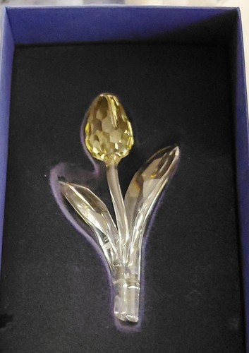 Swarovski crystal yellow - crystal, tulip