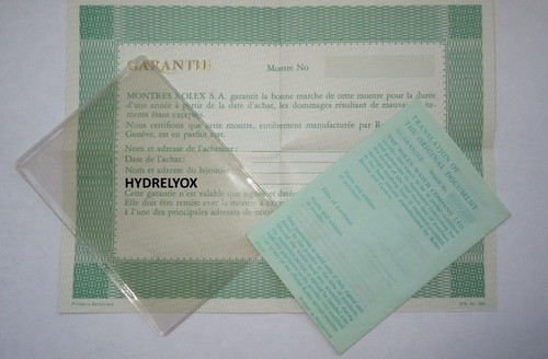 Rolex vintage paper - rolex, manual
