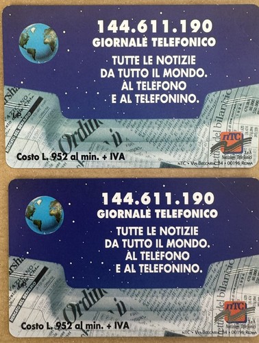 Schede telefoniche lire - schede, “