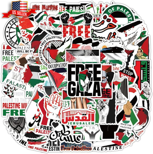 100 pezzi adesivi - 100, palestina