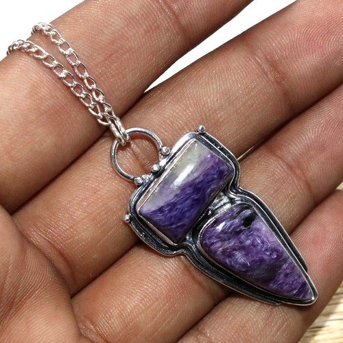 Collana charoite lunga - collana,