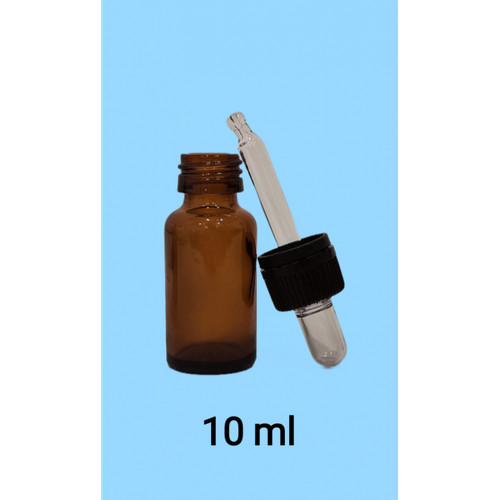 Flacone vetro scuro 10 - in, da