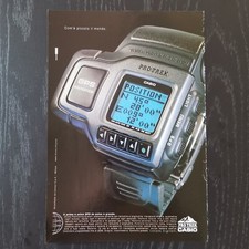 1999 Casio Pro Tech Gps Orologio - Original AD Print Pubblicità Vintage