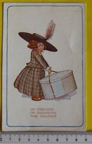Cartolina modista 2738 - -,