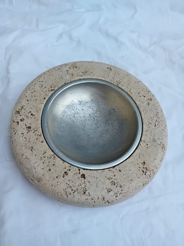 Posacenere marmo travertino - marmo,