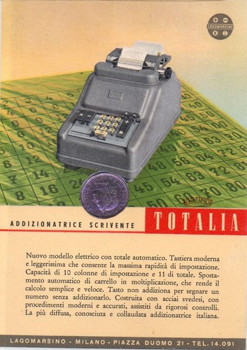 Addizionale scrivente totalia - scrivente,