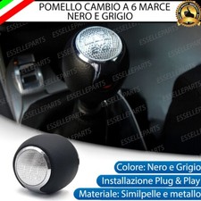 POMELLO LEVA CAMBIO ALFA ROMEO MITO 6 MARCE IN SIMILPELLE E METALLO SPECIFICO