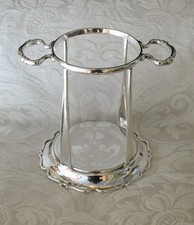 antico portabottiglie alto placcato argento sottobicchiere portabottiglia 1901