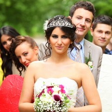 Diadema sposa cerchietto con - ,