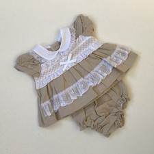 Vestito pantalone bambina lino