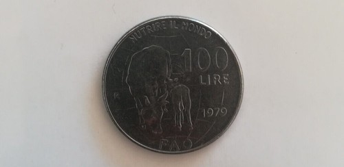 Moneta 100 lire - moneta, mucca