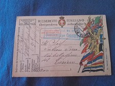 Cartolina Militare Regio Esercito Franchigia Prima Guerra Mondiale 1918