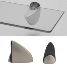 Reggimensola Supporti Per Mensole Vetro 9101 25 Mm  Cromo Satinato Cm 7,1 Coppia