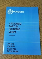 Manuale catalogo parti di ricambio vespa pk 50 S XL XL2 RUSH