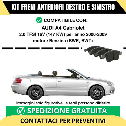 Pastiglie freno anteriori - anteriori, per