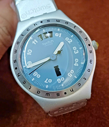 Swatch irony alumium blue dial - irony,