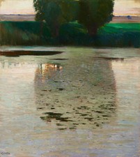 Carl moll crepuscolo 22x30 - moll:,
