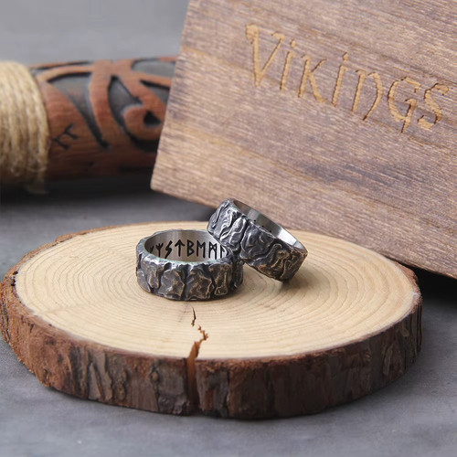 Anello runa vichinga - , acciaio