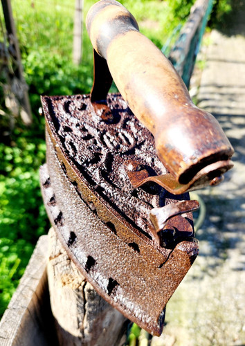 Antico oggetto ferro - antico, stiro