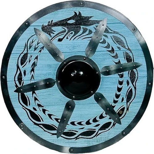 Drago legno vichingo larp - legno,