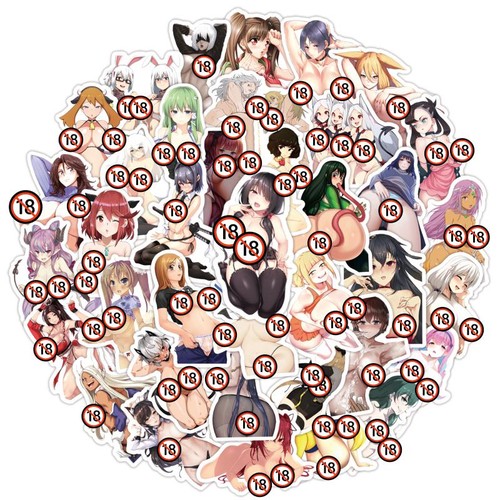 50pcs adesivi hentai ragazze - 50pcs,