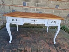 ANTICA SCRIVANIA - SCRITTOIO DA CENTRO, PROVENZALE, RESTAURATA SHABBY